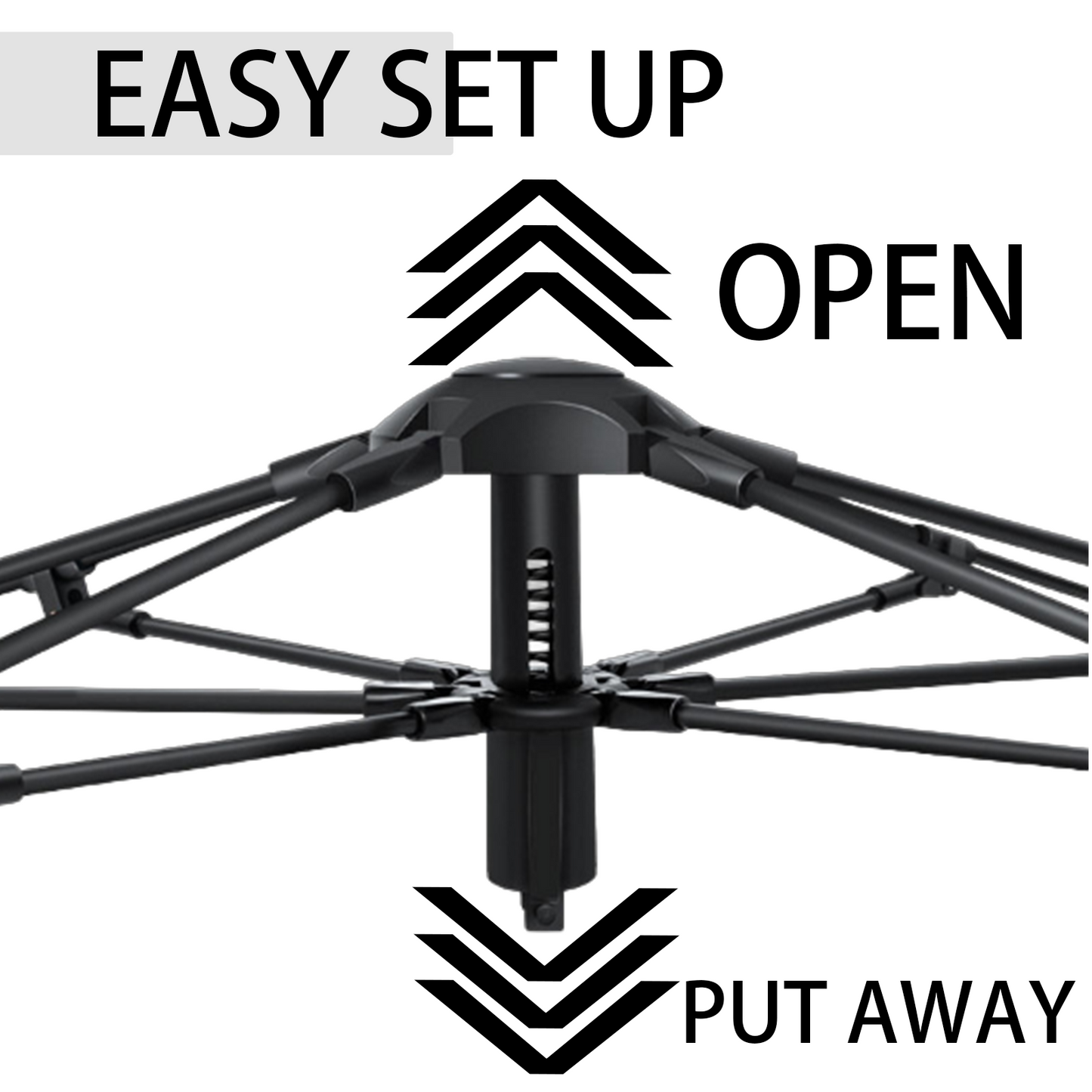 Pop up Camping Tent With Poles - for 2- 3 Person - 82.6"L x 82.6"W x 55"H