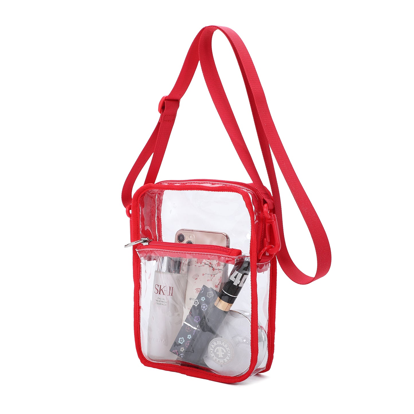 Clear Purse Bag Transparent Crossbody Bag for Stadium Events Concerts