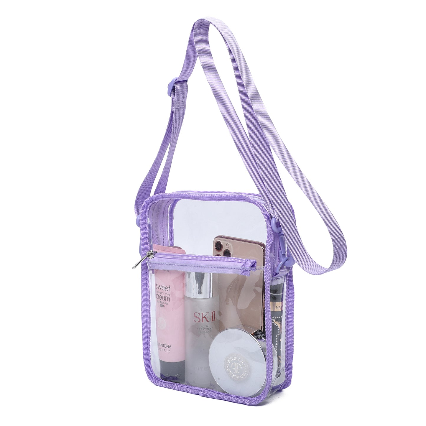 Clear Purse Bag Transparent Crossbody Bag for Stadium Events Concerts