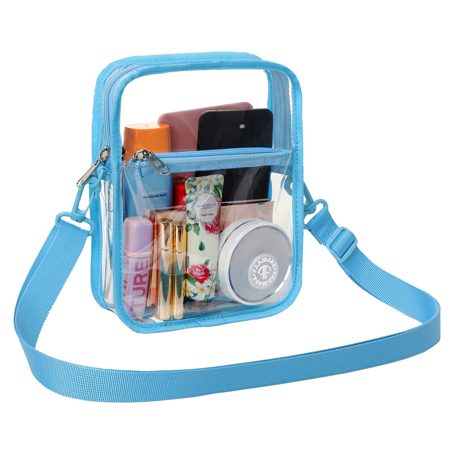 Clear Purse Bag Transparent Crossbody Bag for Stadium Events Concerts