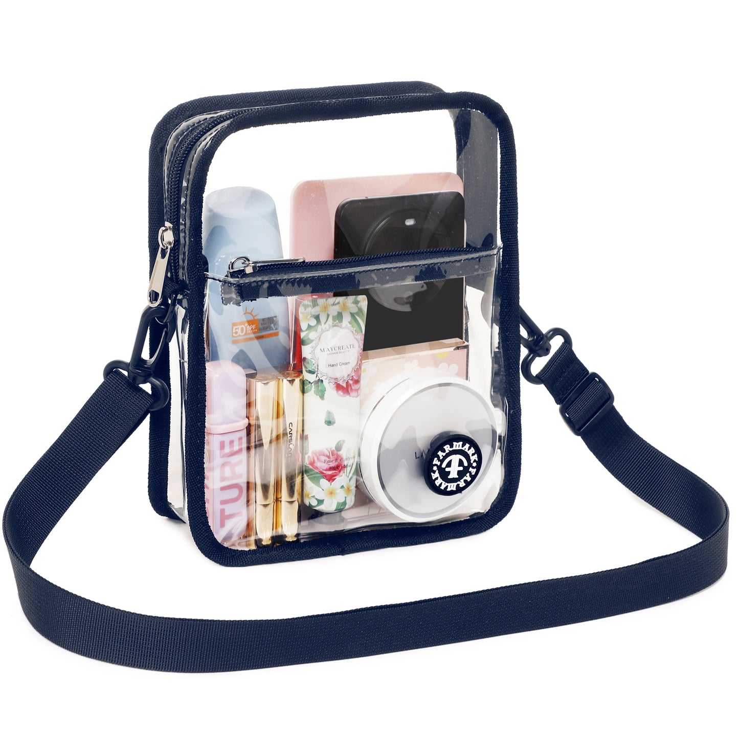 Clear Purse Bag Transparent Crossbody Bag for Stadium Events Concerts