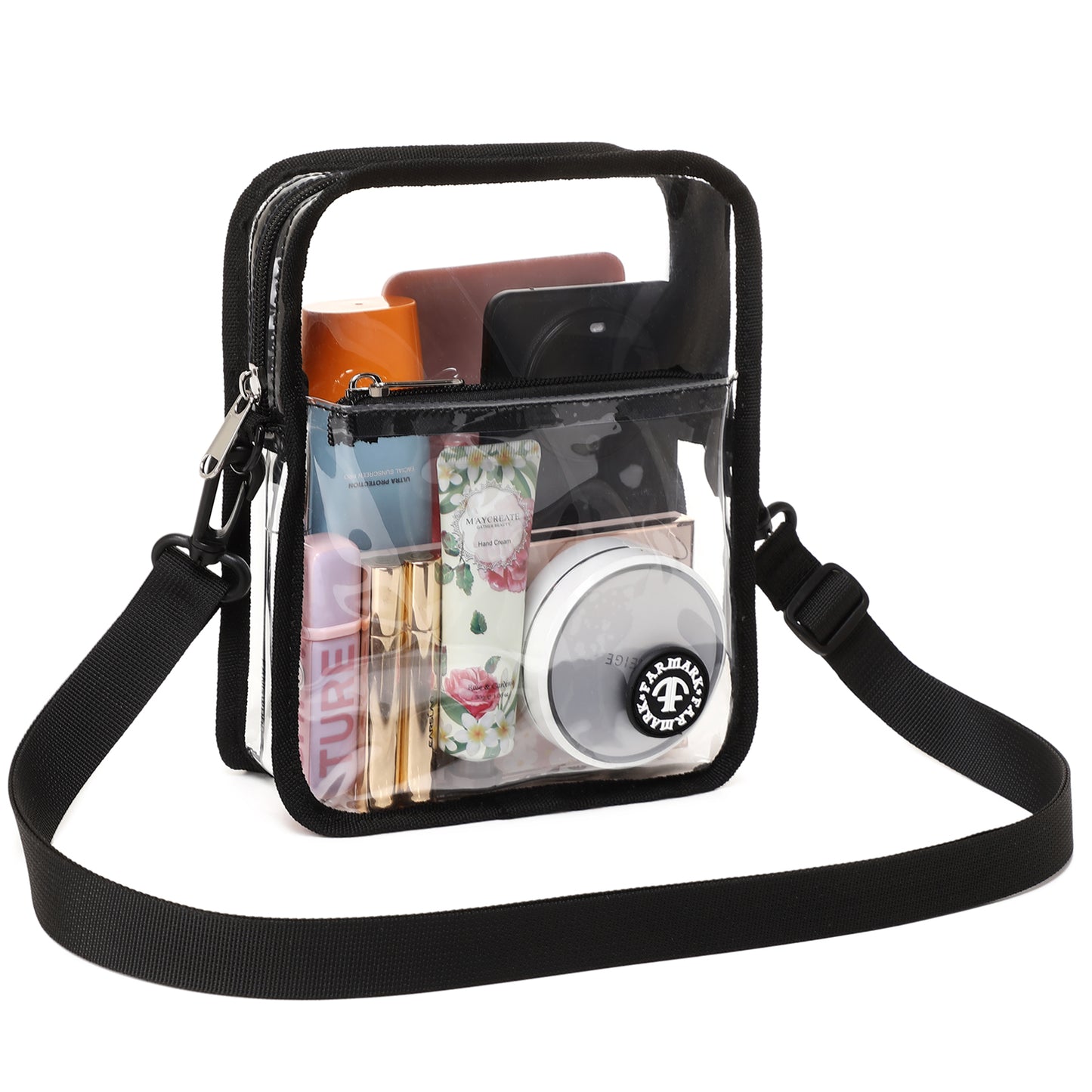 Clear Purse Bag Transparent Crossbody Bag for Stadium Events Concerts