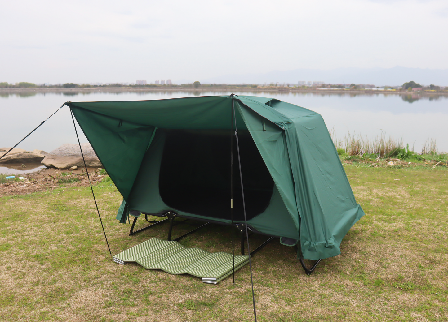 Camping Tent Cot for 1/2 Person-Green