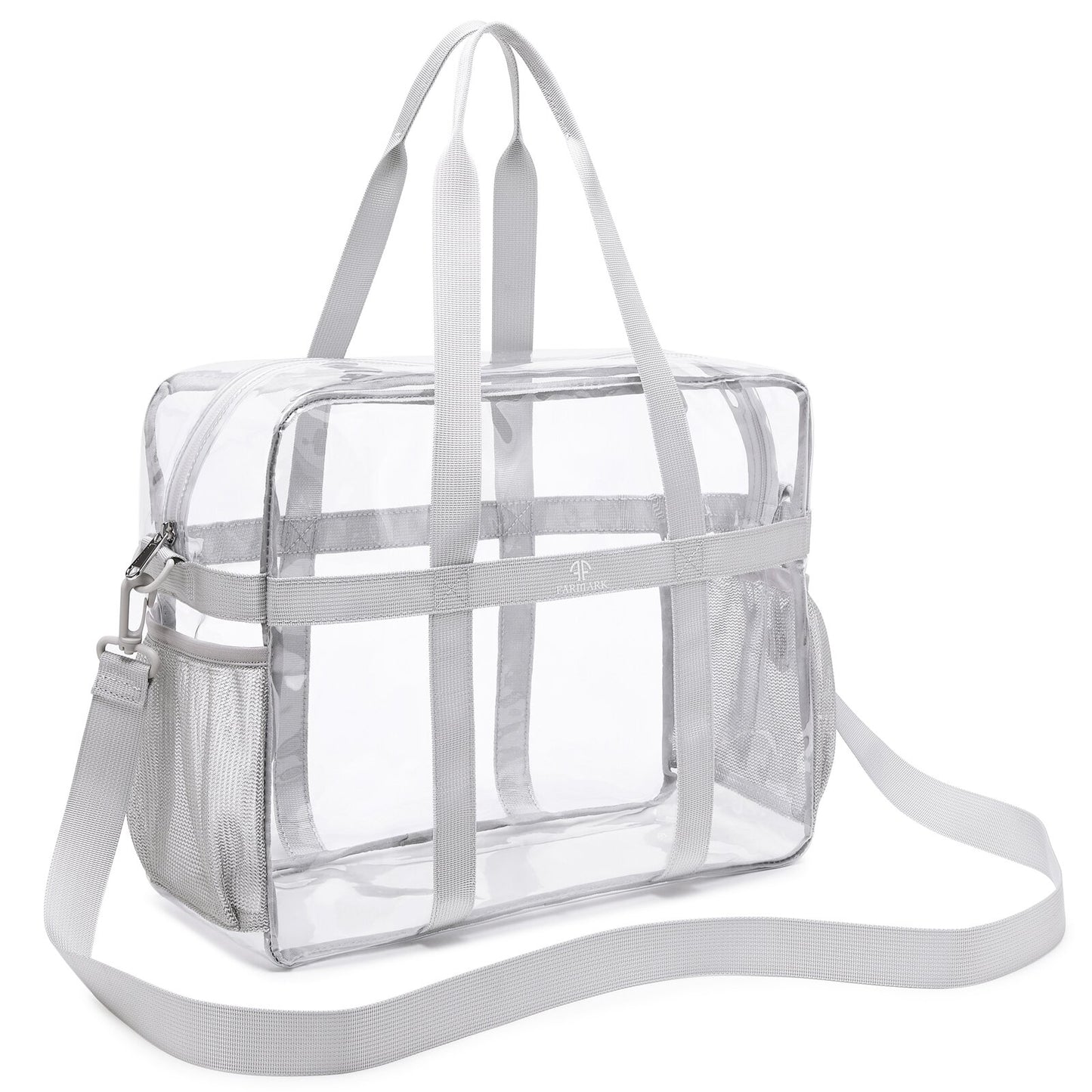 Clear Tote Bag See Through Transparent Bag Stadium Approved Heavy Duty Crossbody Purse