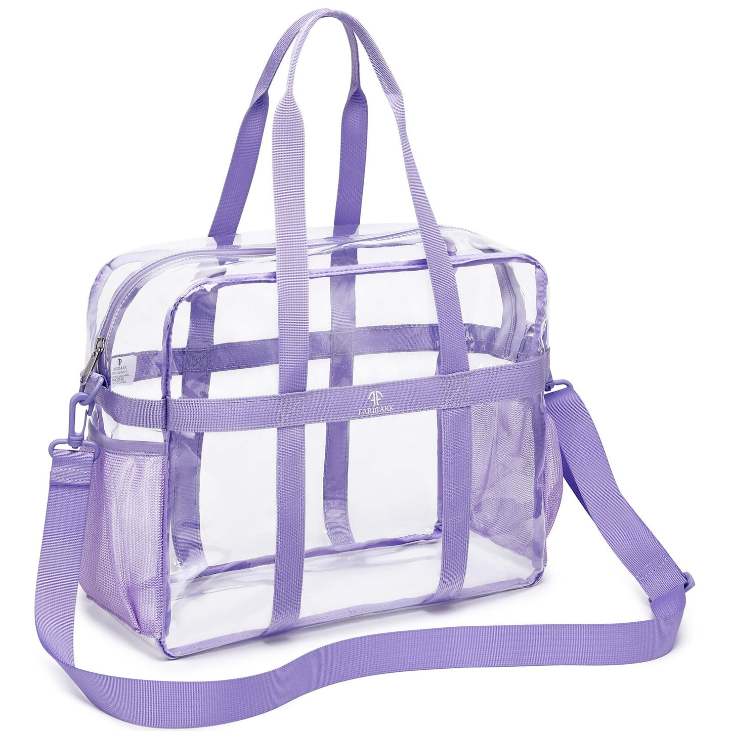 Clear Tote Bag See Through Transparent Bag Stadium Approved Heavy Duty Crossbody Purse