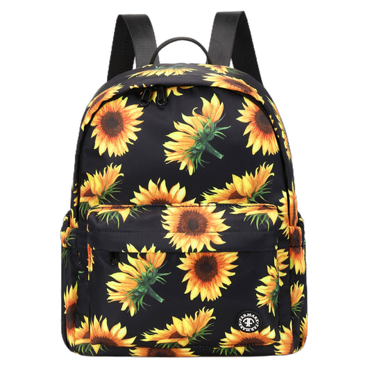 Sunflower Cute Small Backpack Purse for Women Girl Teen Casual Travel Shoulder Bag