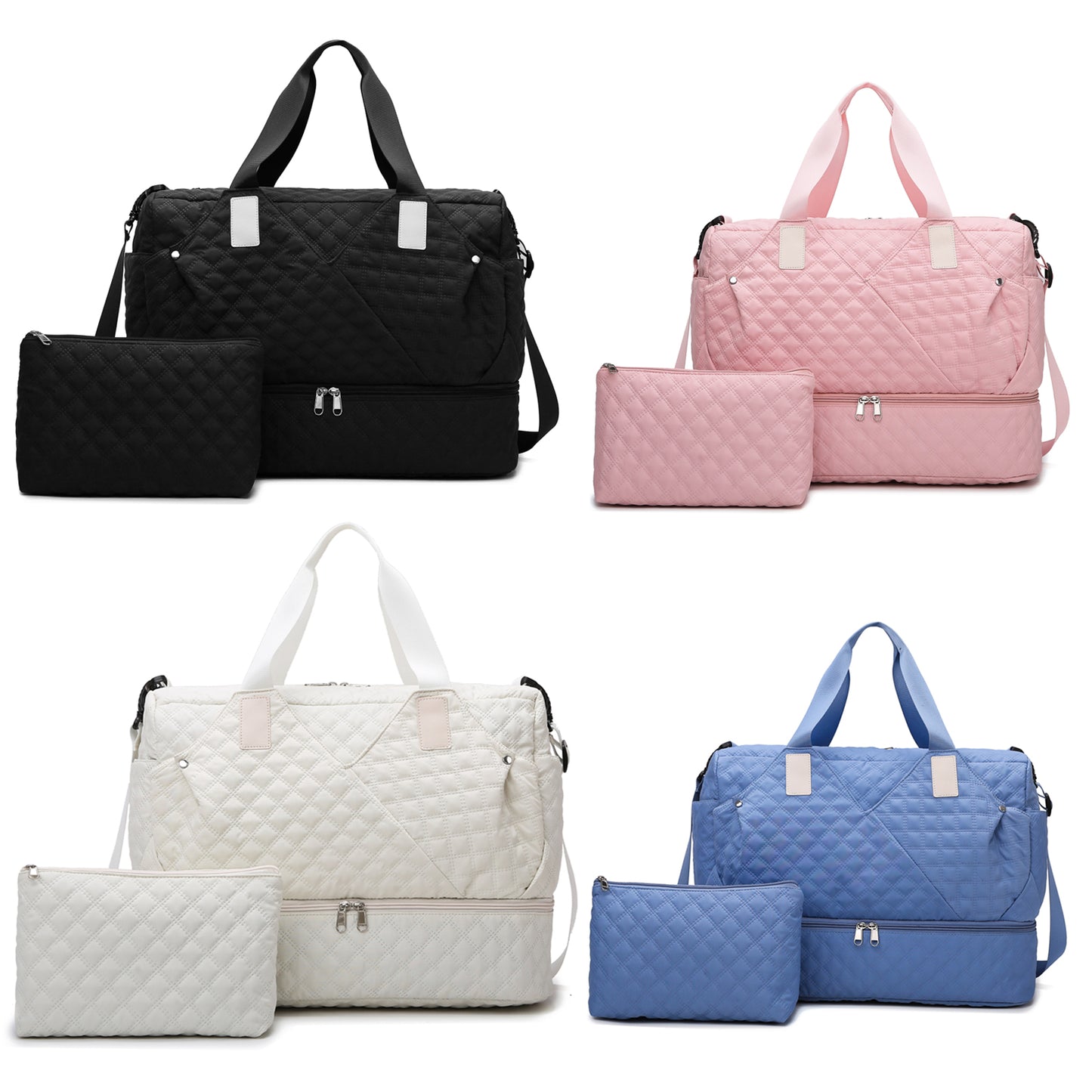 Carry On Luggage Bag with Shoe Compartment Weekender Bags Travel Gym Duffel Bag Tote Bag