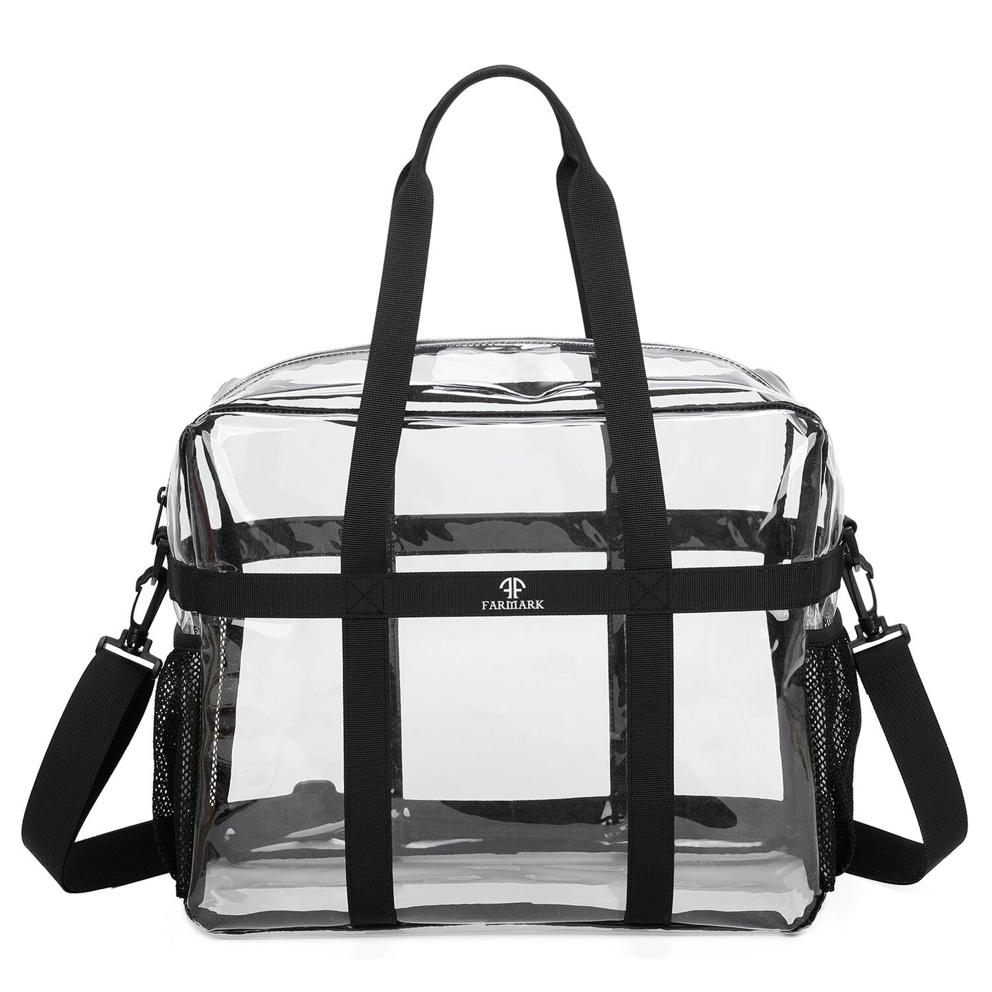 Clear Tote Bag See Through Transparent Bag Stadium Approved Heavy Duty Crossbody Purse
