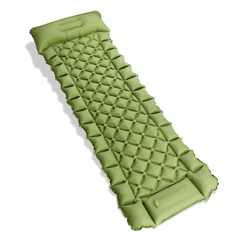 Ultralight Inflatable Sleeping Pad with Built-in Foot Pump