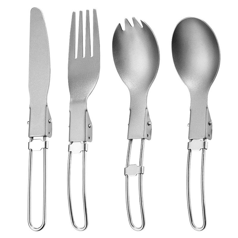 Knife, Fork, Spoon with Folding Handle Design Cutlery Set