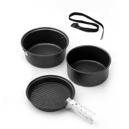 Camping Cookware Set with Kettle