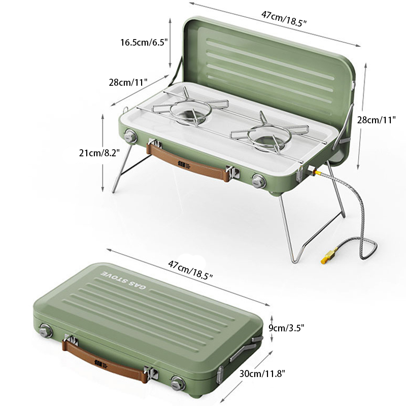 Foldable Camping 2-Burne Stove