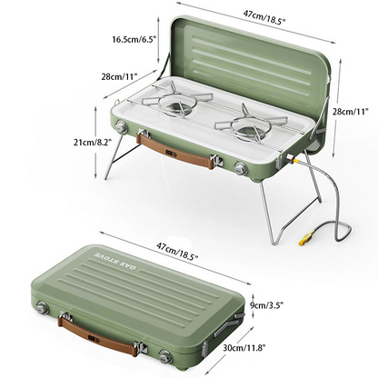 Foldable Camping 2-Burne Stove