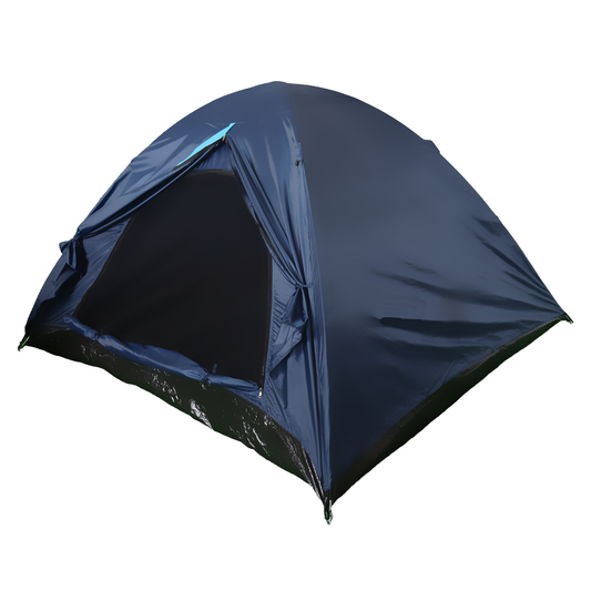 Pop Up Camping Tent for 3-4 Person - 79"L x 71"W x 53"H - Navy Blue