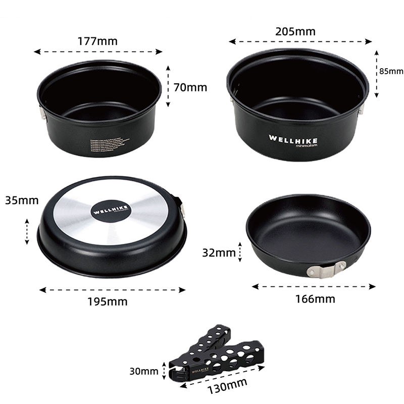 Foldable Camping Cookware Set