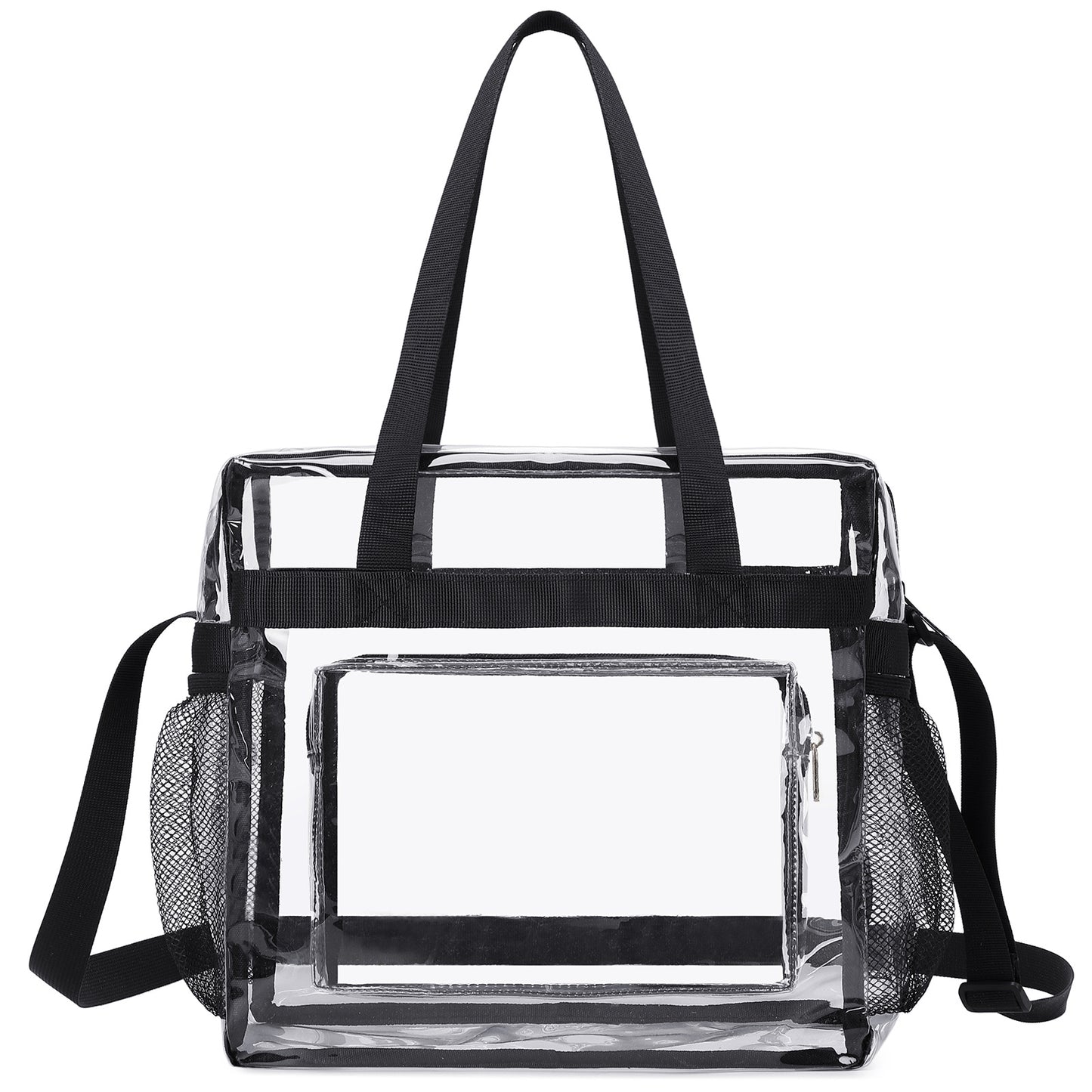 Clear Bag  12 x6 x12 Clear Crossbody Tote Bag Stadium Approved with Adjustable.